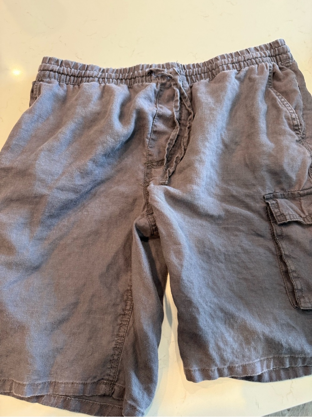 Onia Men’s Linen Cargo Shorts Size Large